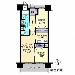 アルファライフ岡大医学部前の物件間取画像